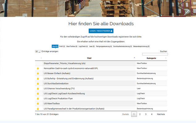 Programmierung einer Downloadfunktion 