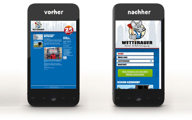 Programmierung und responsives Webdesign Wetterauer Kanal- und Rohrreinigung